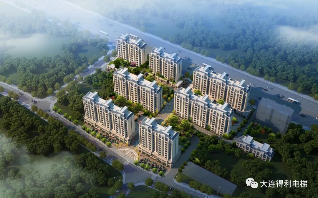 得利電梯成功攜手大連百航置業(yè)集團(tuán)公司，助力名仕華庭打造高端住宅開發(fā)項(xiàng)目